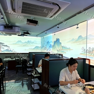 Système de projection holographique interactive 3D pour murs intérieurs de restaurants créatifs - Product Image 3