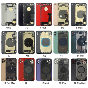 Coque complète de châssis pour <span class=keywords><strong>iPhone</strong></span> et <span class=keywords><strong>XR</strong></span>, couvercle verre, batterie arrière, châssis central, pièces latérales - Product Image 2