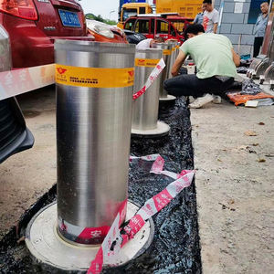 SS304 SS316 colonne di barriera di sicurezza stradale Post retrattili in acciaio inossidabile barriere di parcheggio blocchi di paletto antiterroristico - Product Image 5