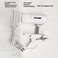 Lampu Pemanas Reptil untuk Kandang Kura-kura dengan Lampu UVB/UVA & Sterilisasi Cahaya Spektrum Penuh 3-in-1 (Bohlam & Dudukan)