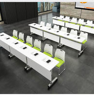 Table d'étude pliante moderne et portable - Matériel en bois, design modulaire réglable, écologique, avec tiroir de rangement pour une utilisation facile