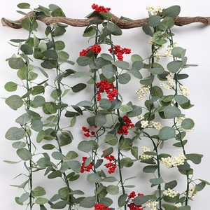 Artificial Flower Vines 177cm Silk Berries Wall Hanging Christmas Decorations <b>Wedding</b> Home <b>Props</b> - Product Image 3