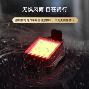 Luz Trasera para Bicicleta De Nuan, LED Recargable, IPX4, 4 Modos, Luz Trasera para Bicicleta de Montaña, Accesorio para Ciclismo Nocturno - Product Image 2