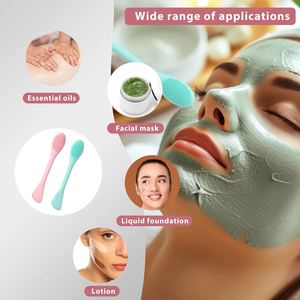 แปรงซิลิโคน 2 in 1 สำหรับทาหน้ากากอนามัย พร้อมแปรงแต่งหน้าเนื้อนุ่ม สำหรับทาครีมและโลชั่น  รับทำโลโก้ตามสั่ง - Product Image 5
