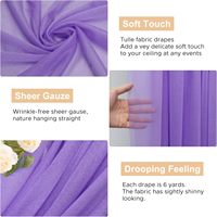 Drape Pernikahan Custom, Kain Chiffon Ungu Lembut, untuk Sewa Acara Pesta, Layanan Pengiriman Cepat, Supplier Grosir Berkualitas