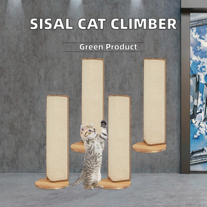 Tùy Chỉnh Hiện Đại Cổ Điển Bằng Gỗ Mèo Leo Núi Bài Cây <span class=keywords><strong>Sisal</strong></span> Sợi Dây Thừng Gãi Đồ Chơi Với Chơi Bóng Cho Halloween Đóng Gói Carton - Product Image 3