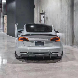 Kit de carrocería de fibra de carbono <span class=keywords><strong>MODEL</strong></span> <span class=keywords><strong>3</strong></span> de fibra de carbono de alta calidad para <span class=keywords><strong>MODEL</strong></span> <span class=keywords><strong>3</strong></span> pala delantera difusor trasero alerón falda lateral - Product Image 5