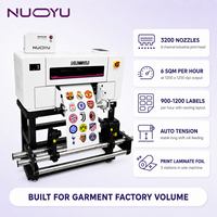 Imprimante UV DTF HD3200 à tête unique pour effets 3D, machine de transfert de film TPU rouleau à rouleau de 30 cm pour l'industrie du vêtement