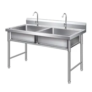 Commercial Restaurant Hotel Stainless Steel Kitchen Sink Hand Wash Basin 500mm