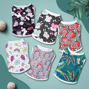 <span class=keywords><strong>Ropa</strong></span> de Primavera y Verano para Mascotas - Chaleco para Perros Pequeños con Estampado de Dibujos Animados - Product Image 5