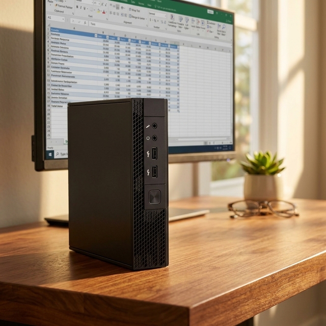 Quiet Small Form Factor Desktop Intel I5-8500 8th Gen H110 16GB DDR4 256GB SSD Win11 Pro 4K HDMI, Fanless Mini PC for Office