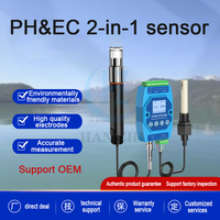Sonde multiparamètres de qualité de l'eau industrielle submersible intégrée PH EC conductivité 2 en 1 RS485