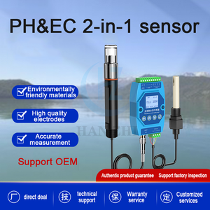 RS485 <strong>2</strong> in 1 Industrial Submersible Integrated PH EC Conductivity Meter Multiparameter Water Quality <strong>Sensor</strong> - Product Image 2
