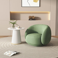 Kain ringan mewah kursi Sofa tunggal Nordik minimalis Modern untuk penerimaan tamu Internet Area istirahat selebriti