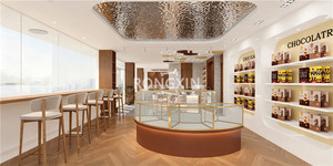 Diseño Interior de Alta Gama Personalizado para Pastelería, Heladería, Cafetería Moderna, Muebles de Cafetería Modernos - Product Image 3