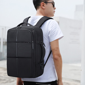 20-Inch Expanded Waterproof Business Travel Backpack for Men Large Capacity Multi-Functional Polyester <b>Bag</b> Made Oxford - Product Image 5