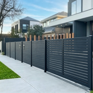 Valla de Seguridad de Aluminio Personalizada de Fábrica Directa con Acabado con Recubrimiento en Polvo, Estilo Australiano, Instalación DIY para Hogar y Jardín - Product Image 6
