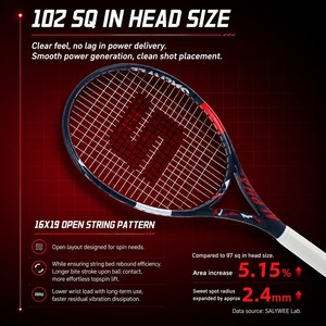 Raqueta de Tenis Profesional de Fibra de Carbono de Alto Rendimiento, Proveedor de <span class=keywords><strong>Raquetas</strong></span> de Tenis <span class=keywords><strong>Wilson</strong></span> Babolat Yonex para Torneos - Product Image 5