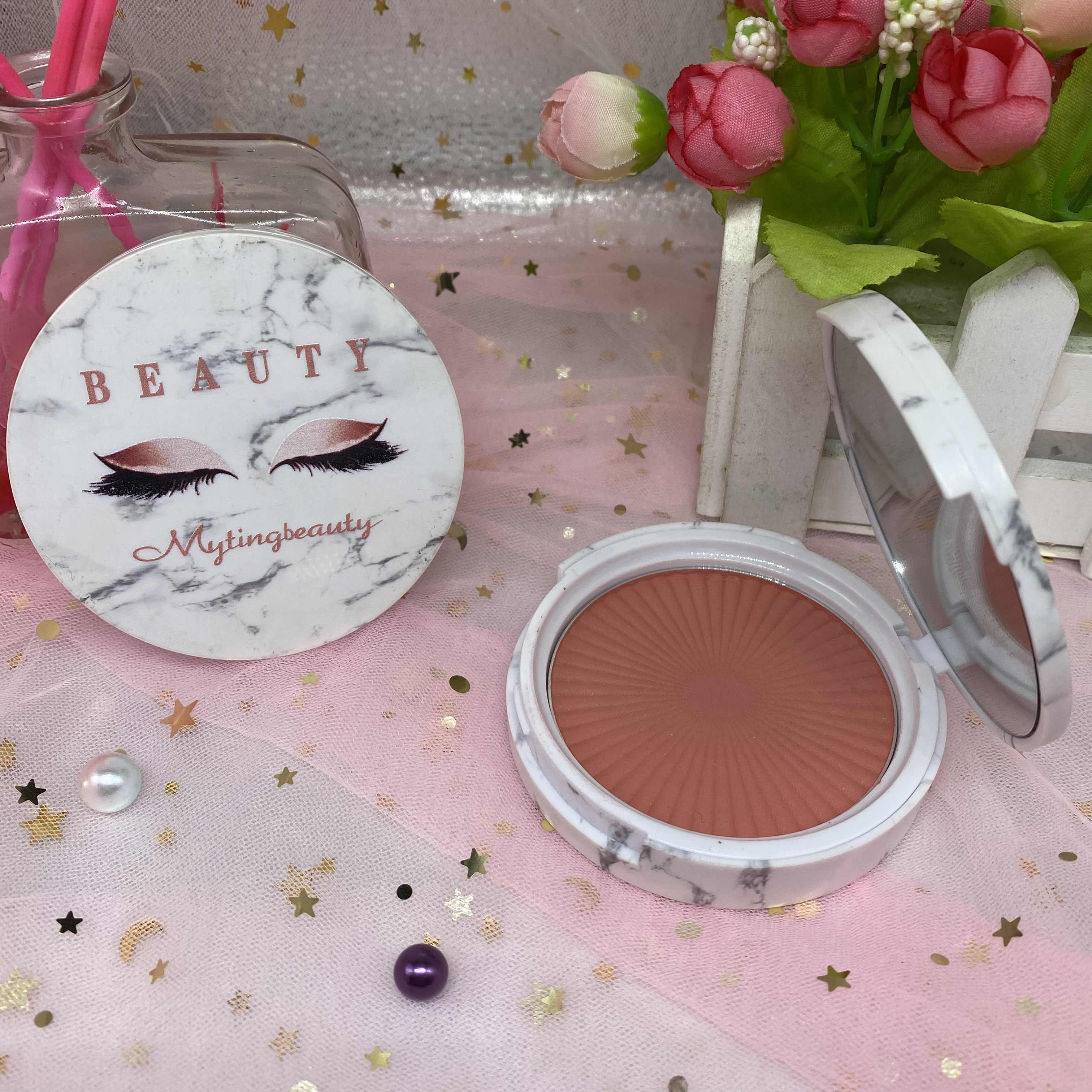 Палитра румян в одном цвете, частная торговая марка, допускается макияж, румяна, косметика, румяна, контурная пудра