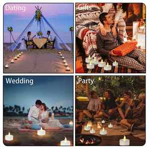Oshine LED Tea <b>Lights</b> Soft Glow Safe Flameless for Romantic Dinner and Holiday Styling - Product Image 5