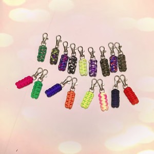 Handmade Paracord Keychain 7.5Cm Round Zinc Alloy Carabiner Fashion <b>Key</b> <b>Ring</b> For <b>Bag</b> Backpack Accessories Colorful - Product Image 4