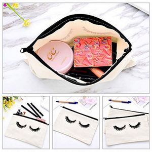 Estuche para Lápices de Maquillaje con Logotipo Personalizado, Bolsa de Cosméticos de Lona de Cáñamo, Bolsa de Viaje para Maquillaje - Product Image 4