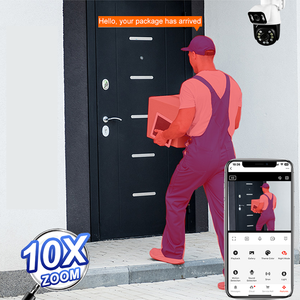 Telecamera Dome WiFi Guangheng per Casa con Rilevamento Movimento AI, Visione Notturna a Colori e App Cloud - Product Image 5