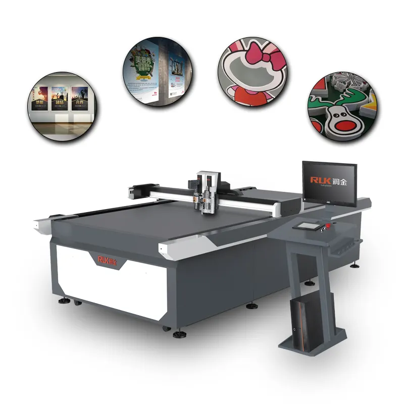 digital flatbed cutting plotter vinyl cutter automatic greeting card foam board name tags cutting machine