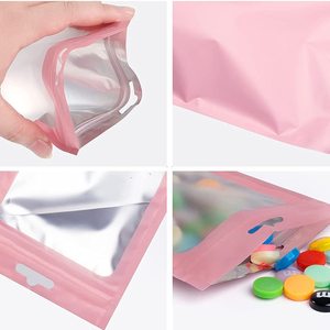 Custom Logo Food Grade Resealable Smell Proof Transparent Zipper Mylar Packaging Plastic Bag <strong>Pouch</strong> - Product Image 3