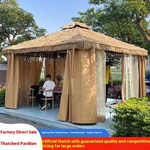 Petite pergola en <span class=keywords><strong>bois</strong></span> à quatre coins cour extérieure <span class=keywords><strong>jardin</strong></span> Villa famille d'accueil tente parasol pavillon pour cour extérieur lieu - Product Image 5