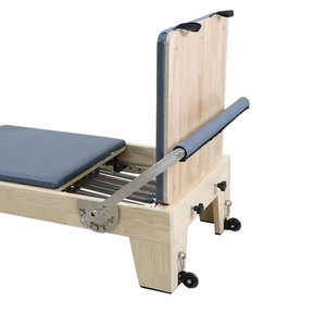 Équipement de yoga et de pilates sur mesure, machine d'exercice de haute qualité pour le renforcement du tronc, facile à assembler, en bois de chêne blanc, pilates reformer réglable - Product Image 2