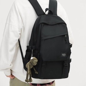 <b>Backpack</b> Casual <b>Backpack</b> For <b>School</b> Students 15 Inch Laptop Capacity Neutral Gender White Gray Black Red Solid Color - Product Image 2
