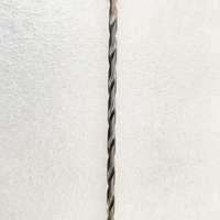 Foret à trous profonds en carbure, 2 cannelures, diamètre de tige 8 mm, manche long droit pour utilisation sur machine CNC en acier inoxydable