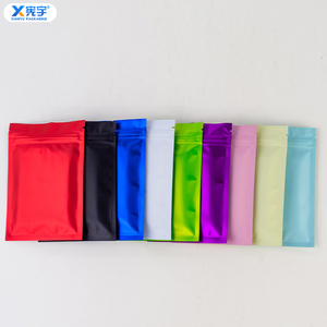 Sachet refermable en Mylar plastique coloré, réutilisable, pour stockage alimentaire, pochette autoportante en aluminium avec encoche de déchirement pour bonbons, snacks et artisanat - Product Image 6