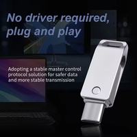 Clé USB 2 en 1 haute vitesse USB 3.0/2.0 et Micro USB avec boîtier métallique, logo personnalisé, capacité jusqu'à 1 To