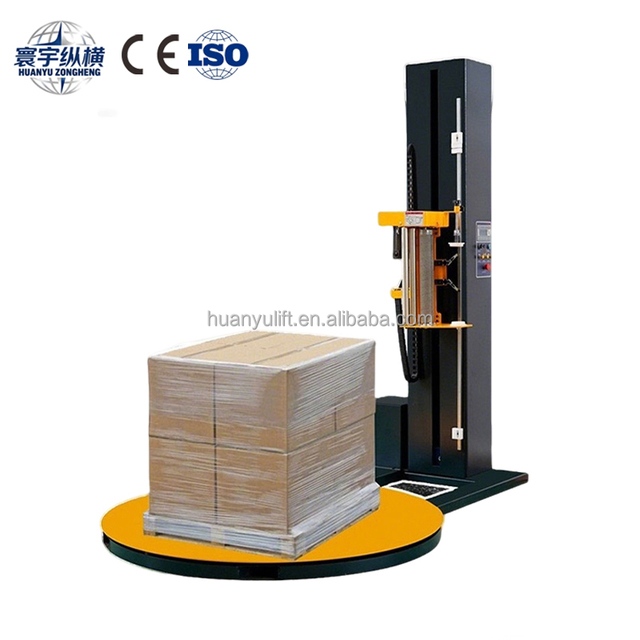Automatic Fertilizer Food Cardboard Boxes Packaging Machine Motor Engine Bearing Film Pallet Wrapping Pre-Stretch Machine