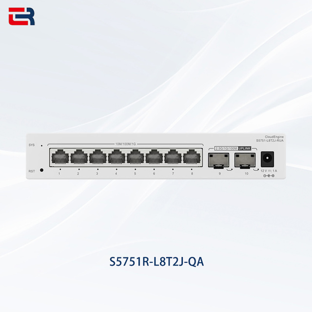 For CloudEngine S5751R-L8T2J-QA Industrial Gigabit Ethernet Switch 8-Port PoE+ QoS VLAN Support