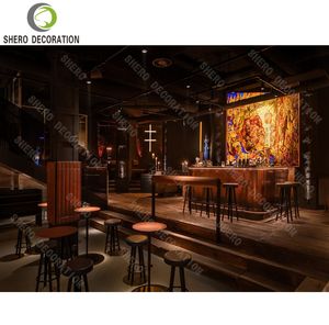 Conception de mobilier de luxe pour boîte de nuit, présentoir à bouteilles de vin durable sur mesure, comptoir de bar, ensemble de canapés pour boîte de nuit - Product Image 1