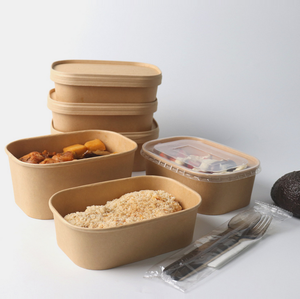 Bamboo Paper Pulp Material Disposable Biodegradable Food Grade Packaging Box