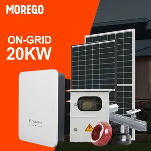 Moregosolar On-Grid Solar System Inverter 15KW 10KW 20KW 25KW Solar System Philippines For Home On Grid