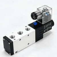 Válvula Solenoide Neumática Automatizada TONGJINJIN de 5/2 Vías DC24V, Válvula Electromagnética de Aire para Planta Dosificadora