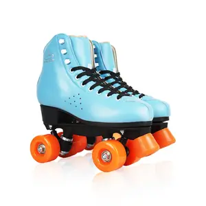Nuovo high-end pattini a rotelle quad vendita diretta della fabbrica unisex fancy quad roller skate 4 ruote PU scarpe pattinaggio
