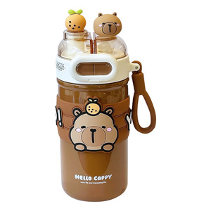 Hello Cappy Dual-Drink Insulated Water Bottle 316 <b>Stainless</b> <b>Steel</b> Straw <b>Cup</b> For Children Back To School Summer 2025 - Product Image 1