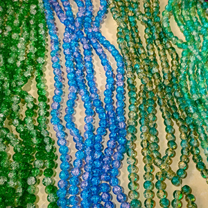 חם צ 'אמליה ורוד חרוזי זכוכית קריסטל קרצוף אדום שקוף ירוק רופפים עבור תיבת דואר תכשיטים-סיטונאי - Product Image 2