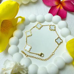 إسورة بتصميم برسيم رباعي الأوراق مقاس 13 مم من الفولاذ المقاوم للصدأ عالي الجودة ومقاومة للماء - Product Image 6