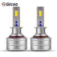 Phares LED GICOO 50000LM 300W Canbus 6000K H4/H7/H11/9005 12V Super Lumineux Installation Facile Longue Durée de Vie