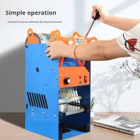 Machine manuelle de scellage de boissons personnalisée en usine électrique presse à main scellant de tasses pour tasses à thé au lait lait lait de soja personnalisable pour