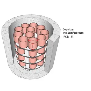 1300.C 고품질 공장 도매 가격 도자기 가마, 원형 세라믹 전기 용광로