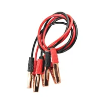 Kit d'accessoires d'urgence automobile rouge/noir : Câble de démarrage d'urgence, pinces crocodiles, pinces de batterie double extrémité