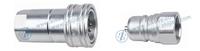 Ensemble de raccords rapides hydrauliques YAG BSP/NPT 3/4'' ISO7241A en acier au carbone, durables et antirouille, à déconnexion rapide